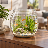 Clear Round Fish Bowl - image 6